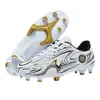 Zapatos de Fútbol de Talla Grande Transfronterizos con Tacos Largos para Niños, Zapatos de Entrenamiento para Exteriores con Tacos Pequeños para Estudiantes de Primaria y Secundaria, Zapatos de Competición para Estudiantes de Primaria y Secundaria