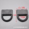 En stock Hebilla D de plástico para coser de 1 CM hebilla ajustable con forma de D de plástico gancho bidireccional en forma de 8 hebilla semicircular con forma de D accesorios para guantes