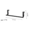 Puerta de gabinete multiusos para cocina y baño, toallero de acero inoxidable, toallero sin perforaciones, almacenamiento, toallero engrosado de una sola barra