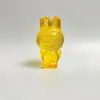Adornos Labubu de Cristal Amarillo Juguete de Dibujos Animados Muñeca Muñeca Linda Pequeño Regalo Decoración del Hogar Labubu Esmaltado