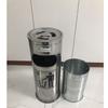 Bote de Basura de Acero Inoxidable para Hotel al Mayoreo Redondo Sanitario Vestíbulo Vertical Ceniza Exterior Cáscara Cuadrado con Cubo Interior