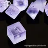 Venta directa de fábrica traje morado claro ráfaga mate de 7 piezas dados de cristal facetado juego de mazmorras y dragones DND