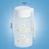 Taza de plástico pequeña tipo Margarita al por mayor de fábrica para estudiantes hombres y mujeres Taza casual Taza de té transparente esmerilada de moda regalo