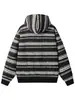 Ropa ACU para Hombre Cardigan de Rayas de Nubes Coloridas con Contraste Sudadera con Capucha para Hombre, Nuevo Producto Otoño/Invierno 2026, Chaqueta Casual Personalizada de Rayas