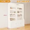Vitrina de cosméticos, vitrina de uñas para salón de belleza, estante de productos para el cuidado de la piel con puerta de cristal, estante de múltiples niveles