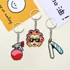 Serie Creativa Nueva de Salón Peluquería Adornos Colgantes de Goma Suave de PVC Llavero Accesorios Decorativos Pequeños de Bricolaje Venta al por Mayor en Stock
