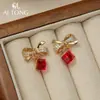 Joias para Olhos Laço Diamante Brilhante Brincos Versáteis Leves Delicados Brincos Suaves Brincos de Personalidade Única