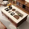 Toalha de mesa à prova d'água e óleo, sem lavagem, toalha de mesa retangular atmosférica para jantar, toque de luxo leve e de alta qualidade, novo modelo 2025, protetor de mesa de centro