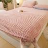 2026 Nueva Ropa de Cama de Piel de Conejo para Otoño e Invierno Pieza Única Cubierta de Cama de Felpa Protector de Colchón Cubierta de Cama Gruesa de Coral