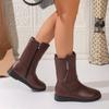 Botas Casuales de Media Caña Nuevas de Invierno Botines para Mujer Zapatos Nuevos de Algodón de Invierno Botas Botas Martin Botas para Mujer Venta al por Mayor Transfronteriza