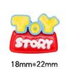 Accesorios de joyería de resina para manualidades con forma de animal de Toy Story, color crema, gel, horquilla, taza de agua, hebilla de zapato, material al por mayor