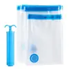 Sacos de Armazenamento com Compressão a Vácuo Transfronteiriços, Sacos de Armazenamento Espessos Transparentes para Roupas, Colchas, Jaquetas de Penas e Roupas de Algodão
