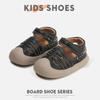 Sapatos de Menino, Sapatos de Praia Anti-Chute Bico-Bico, Sapatos de Verão para Bebês e Crianças Pequenas Femininos e Masculinos, Sapatos de Couro Pequenos de Sola Macia, Sandálias de Bebê