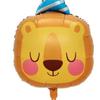 Nuevo Sombrero de Cumpleaños Animal Globo de Película de Aluminio León Oso Perezoso Rana Tema Jungla Decoración para Fiesta de Cumpleaños