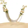 Florero de Tubo de Ensayo de Vidrio, Contenedor Pequeño para Plantas de Diámetro Reducido, Decoración Sencilla para Sala de Estar, Recipiente para Arreglos Florales, Decoración de Lujo Ligero de Gama Alta