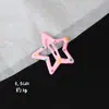 Pasador de Estrella de Dopamina Y2K Lindo para Niña Estrella de Cinco Puntas Pasador de Cabello Color Caramelo Ins Clip BB Clip para Flequillo
