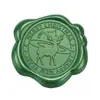 Adesivo de carimbo de cera de vedação verde pinho Série de Natal adesivo de selo para decoração de envelope convite garrafa de vinho presente