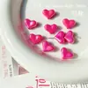 Cuentas de Corazón Acrílicas Coloridas Gorditas Lindas para Niña Hechas a Mano DIY Materiales para Cadena de Teléfono Accesorios de Joyería