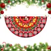 2026 Nova Bandeira Semicircular de Natal Amazon Decoração de Feriado Transfronteiriça Bandeira Personalizada de Natal em Forma de Leque