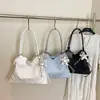 Bolso tote grande de moda estilo coreano para ir al trabajo, nuevo modelo 2026, con estampado de estrellas y lunares, con lazo, para llevar debajo del brazo, bolso escolar para mujer