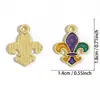 Accesorios para Joyería DIY Cruzados Venta al por Mayor Serie Baile de Carnaval Colgante de Aceite Goteado Collar Llavero Colgante de Aleación