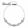 Desini nuevo S925 plata de ley japonés y coreano-coreano flor Mori en forma de Diamante Mosan pulsera ajustable joyería para mujer outlet de fábrica