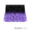 Peruca com touca removível tendência mechas em cor degradê cabelo longo cacheado chapéu de moda para senhoras peruca fabricantes de comércio exterior à vista