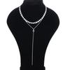 Joyería Transfronteriza Europea y Americana Collar de Aleación Personalizado Multicapa para Mujer Moda Nuevo Estilo Apilado Viento Cadena de Lentejuelas Cadena Clavicular