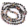 Cristal de Flor de Faceta de Vidrio de 6 mm Trébol Agujero Recto Cuentas para Joyería DIY Nuevos Accesorios para Pulseras y Collares