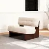 Sofá de vento usado pequeno apartamento casa sofá de tecido banqueta encosto quadrado retrô sala de estar entrada cadeira de sofá de madeira maciça