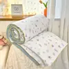 Manta de Verano de Gasa Lavable Doble Capa 2026A de Soja para Dormitorio Individual/Doble Manta de Aire Acondicionado Manta Fina de Verano Fresca