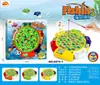 Tablero de pesca magnético giratorio eléctrico para niños de comercio exterior, juguete de pesca musical multifuncional para educación temprana para niños y niñas, venta al por mayor