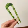 Elegante Pasador en Forma de U de Cuatro Dientes para Mujer, Peine Perezoso para el Cabello, Artefacto Fijador de Cabeza de Bola, Elegantes Accesorios para el Cabello, Pasador