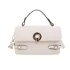 Comercio Exterior Estilo Coreano Hebilla Moda Tendencia Bolso Pequeño Cuadrado 2026 Nuevo Bloqueo de Color Solapa Estilo Callejero Bolso de Hombro Único para Mujer