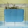 Rejilla Exterior de Hierba para Animales Pequeños Puede Fijar Cesta de Hierba para Mascotas Pequeñas Cuenco de Hierba Suministros para Conejo Chinchilla Cobaya Disponible en Múltiples Colores