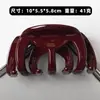Nuevo Clip de Tiburón de Acetato Rojo Angora Grueso Elegante de Alto Nivel Estilo Francés Pasador de Pelo Accesorio para Recogido en la Parte Trasera de la Cabeza