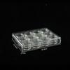 Caja de joyería para nail art de múltiples compartimentos que se puede montar, caja independiente para nail art, caja para diamantes de nail art, caja de almacenamiento para herramientas de joyería con lentejuelas brillantes