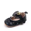 Sapatos Novos Confortáveis e Respiráveis para Bebê Menina com Laço e Coroa Primavera e Verão Sola de Borracha Antiderrapante Sapatos da Frente