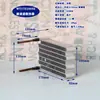 Condensador de Microcanales WT en Forma de Onda Mini Radiador Pequeño Evaporador de Disipación de Calor Ensamblaje de Intercambiador de Calor