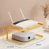 Estante de Colocación para Router para Uso Doméstico, Estante de Almacenamiento Multicapa para Decodificador de TV para Escritorio de Sala de Estar, Estante de Refrigeración para Módem Óptico con Diseño Hueco