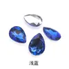 Rhinestones Brillantes con Forma Irregular de Gota de Agua y Base Puntiaguda, Rhinestones de Vidrio para Fundas de Teléfono, Accesorios de Manualidades, Rhinestones de Gota de Agua Morados Electroplateados