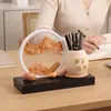 Portaplumas de Arena Movediza Fortuna de Piedra Papelería de Alto Valor para Estudiantes Caja de Almacenamiento de Gran Capacidad Decoración de Escritorio Regalo