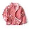 Chamarra de Polar para Bebé Dibujos Animados 2026 Otoño Nueva Delgada de Manga Larga Cuello Alto Linda Chamarra para Niñas Nuevo Estilo Wy1579