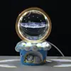 Doraemon Hombre Gordo Azul Luz de Noche Bola de Cristal Brillante Adorno Galaxia Sol Meteoro Lámpara de Mesa Creativa Regalo de Cumpleaños