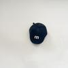Gorra de béisbol con visera corta, letra M grande, todo a juego, estilo coreano, para niños y niñas, elegante, tipo cúpula, moda