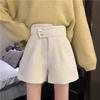 Pantalones cortos populares en línea populares con botas para mujer otoño e invierno 2023 nueva ropa exterior cintura alta sueltos de pierna ancha pantalones bota