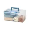 Caja de Almacenamiento para Equipo de Natación Bnbs Caja de Almacenamiento con Compartimentos Separados Transparentes Impermeable y a Prueba de Humedad con Asa