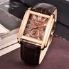 Relojes de Venta Caliente en Tiktok, Reloj de Cuarzo Cuadrado Marca Chenxi, Aleación, Venta Directa del Fabricante, Al Por Mayor en Stock, Correa de Cuero, Modelos para Hombre y Mujer