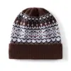 Gorro de cachemira Chel Island nevado, nuevo gorro de punto cálido estilo coreano para otoño/invierno, gorro de lana para mujer con protección para las orejas