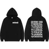 Sudadera con Estampado de Letras Rapper Melendi Jardin Con Enanitos para Hombre y Mujer Retro Hip-Hop
